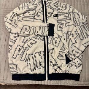 PINK Victoria's Secret  - White with Black Accents